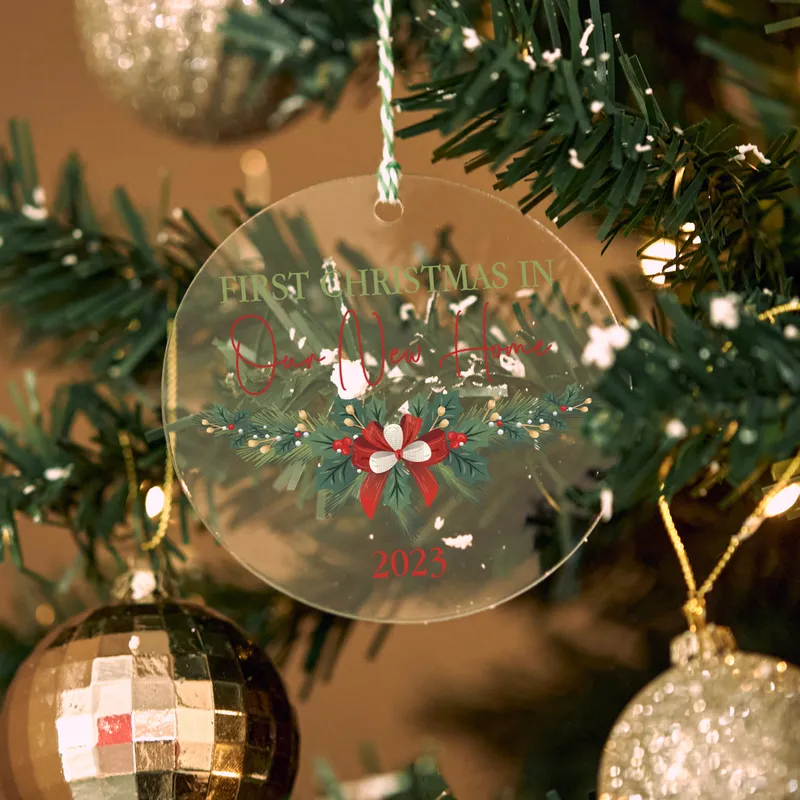 First Christmas In Our New Home! Personalized Christmas Ornament