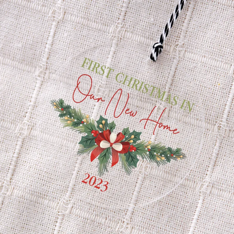 First Christmas In Our New Home! Personalized Christmas Ornament