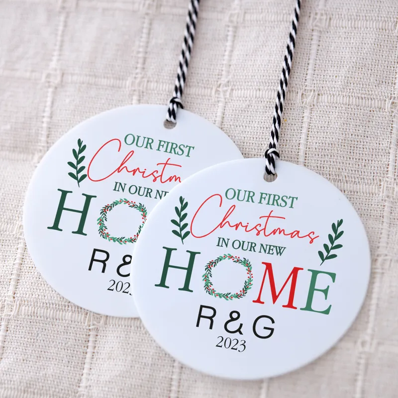 Personalised First Christmas in New Home Ornament