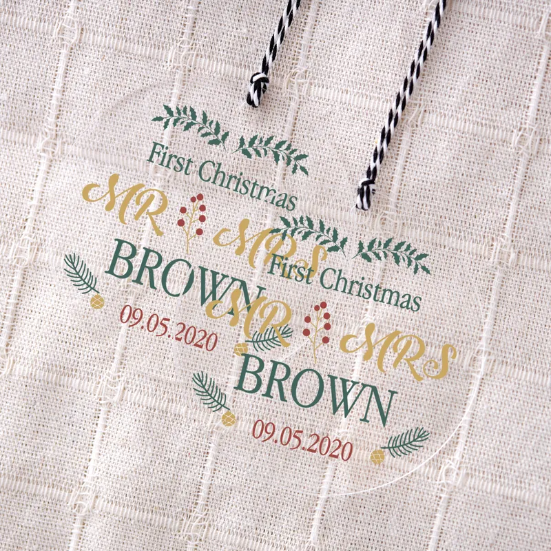 First Christmas! Personalized Christmas Ornament with Names