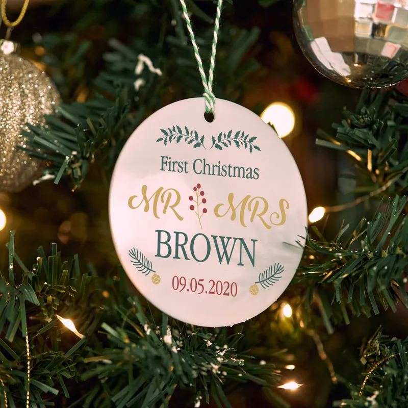 First Christmas Personalized Family Christmas Ornament