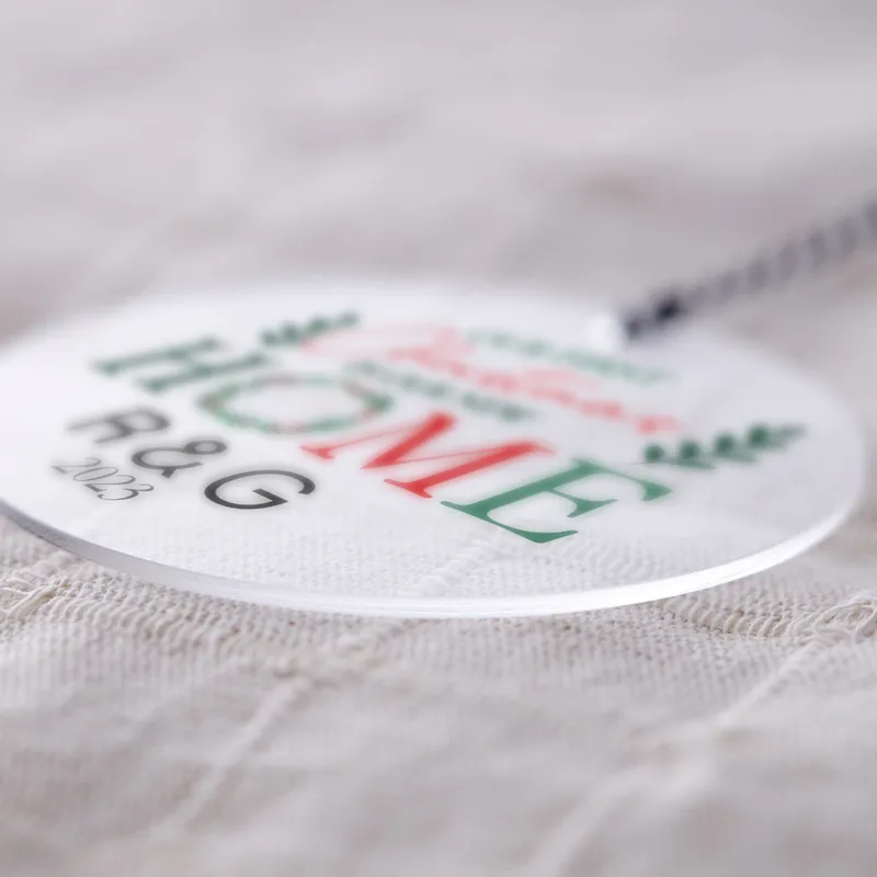 Personalised First Christmas Home Ornament for Couples