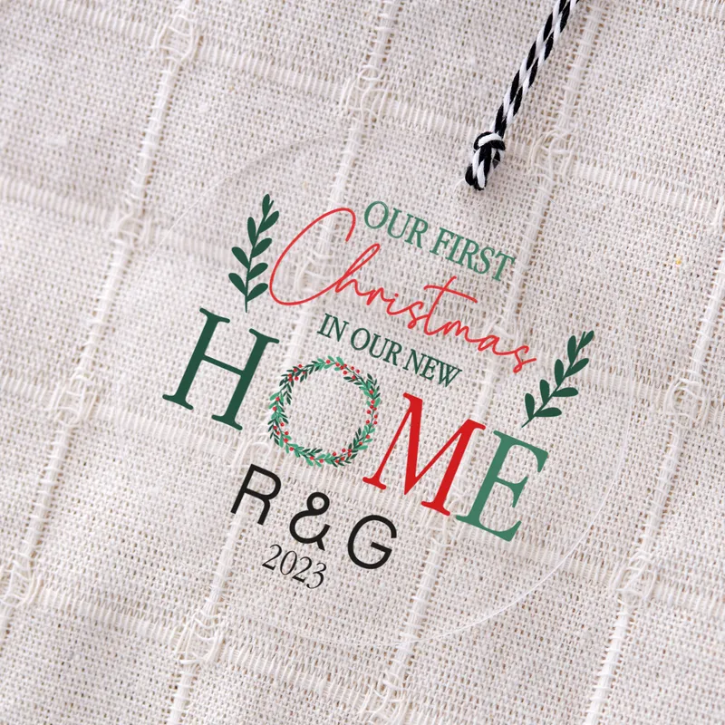 Personalised First Christmas Home Ornament for Couples