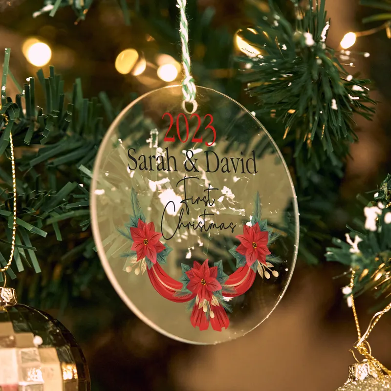 First Christmas! Personalized Name Christmas Ornament