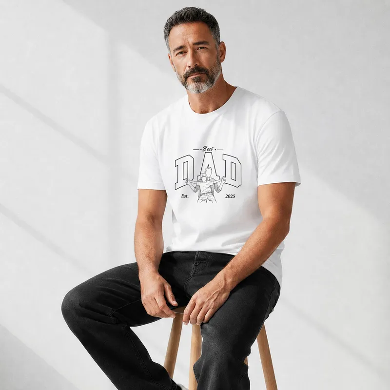 First Fathers Day Best Dad Matching Shirt Set