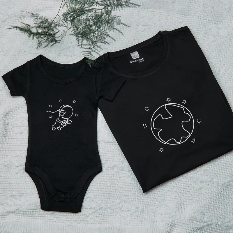 First Father's Day Matching Dad and Baby Outfit Set