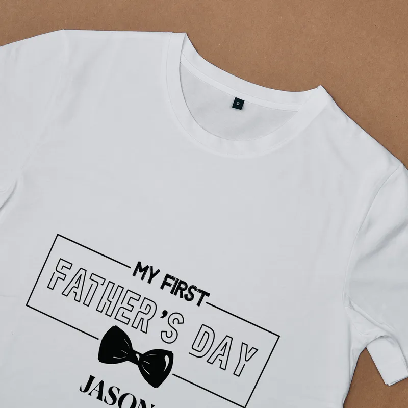 First Father's Day Matching Dad and Baby T-Shirt Set