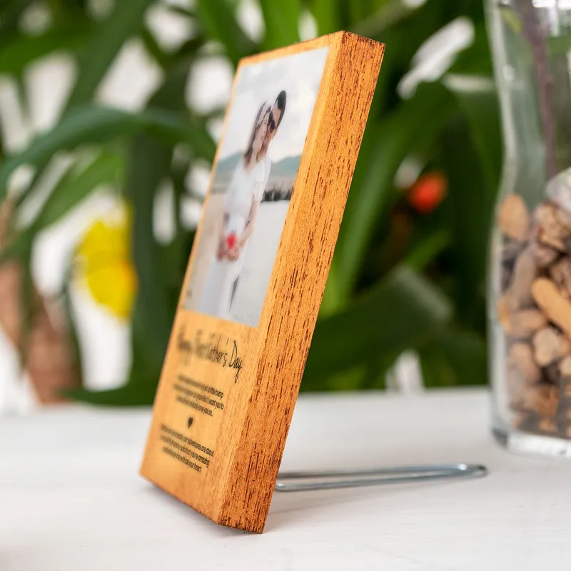 First Father's Day Personalized Photo Message Frame