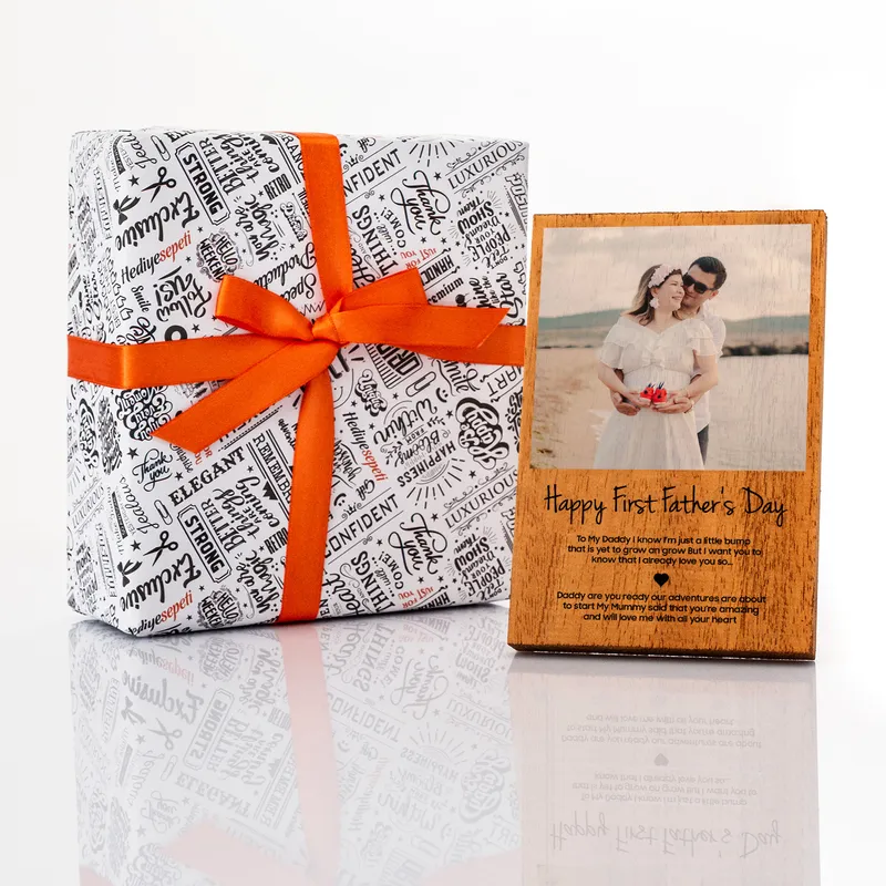 First Father's Day Personalized Photo Message Frame