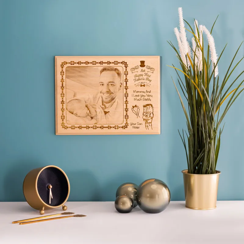 First Father's Day Special Design Wooden Picture Frame