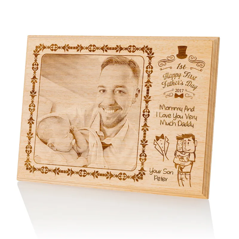 First Father's Day Special Design Wooden Picture Frame