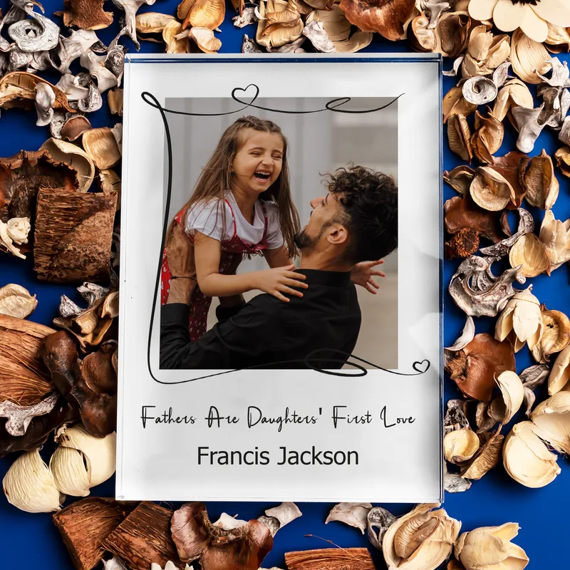 First Love Father's Day Acrylic Plaque with Picture and Special Message