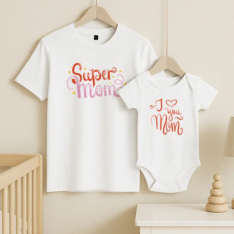 First Mother’s Day Matching T-Shirt and Baby Bodysuit Set