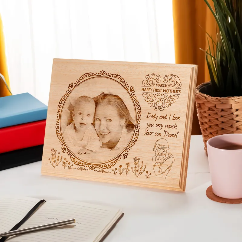 First Mother's Day Gift Wooden Picture