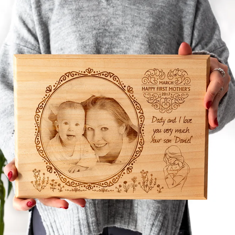 First Mother's Day Gift Wooden Picture