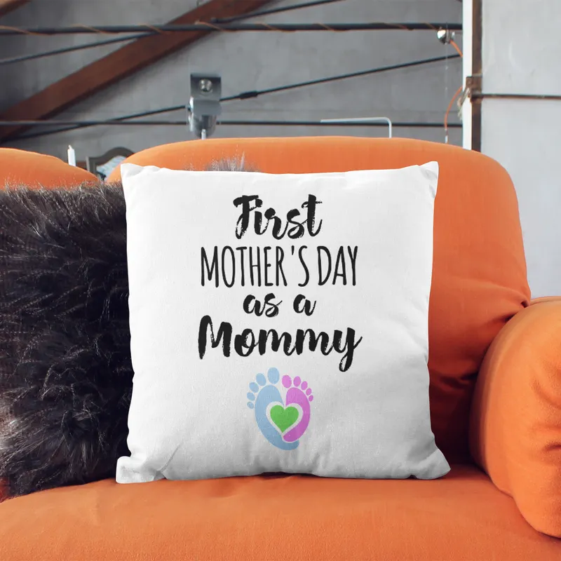 Personalised First Mother's Day Newborn Baby Pillow Gift