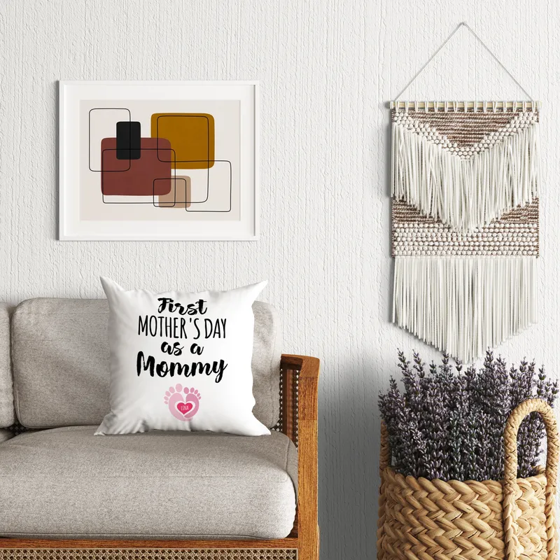 Personalised First Mother's Day Newborn Baby Pillow Gift