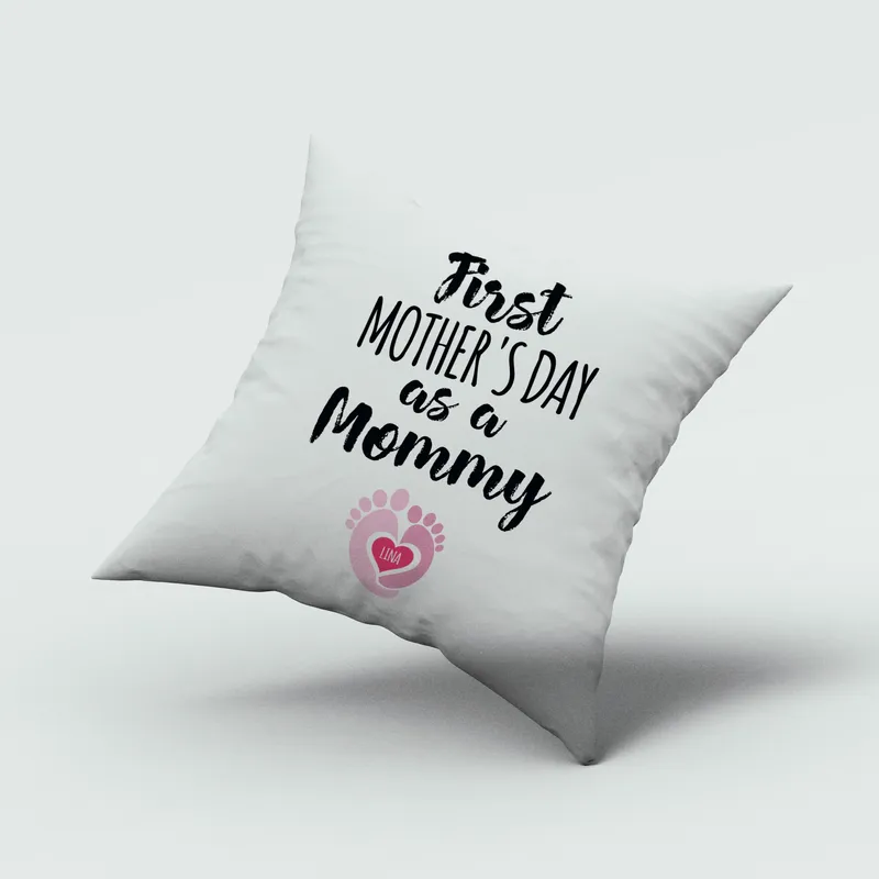 Personalised First Mother's Day Newborn Baby Pillow Gift