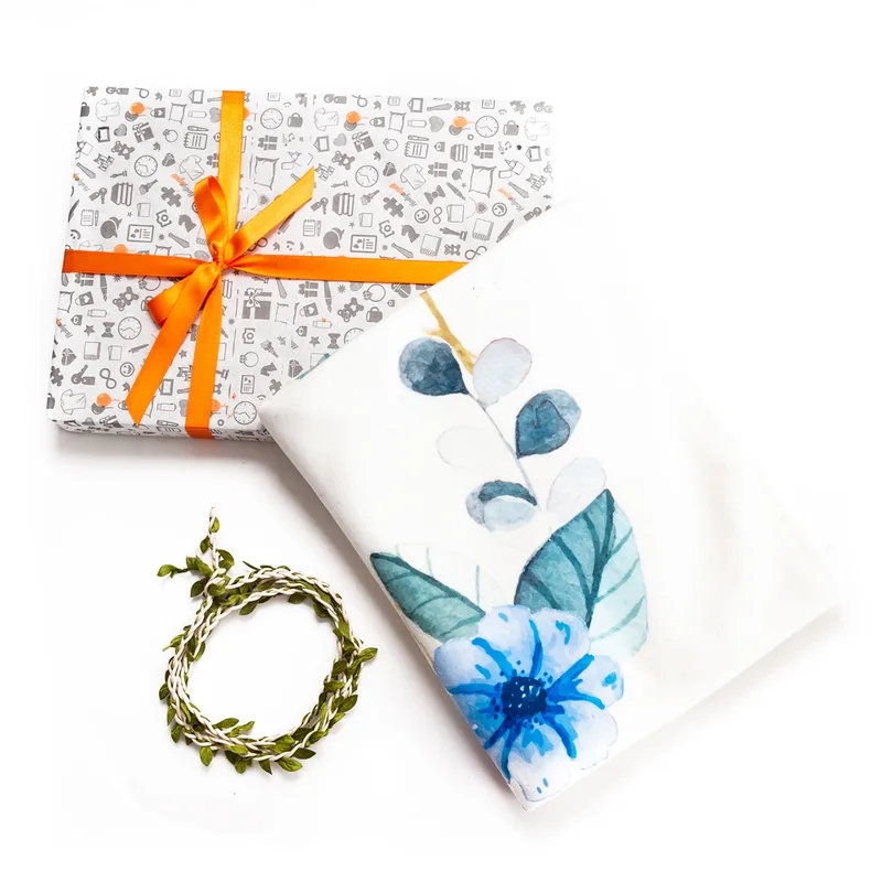 Personalised Baby Milestone Blanket with Floral Bird Design