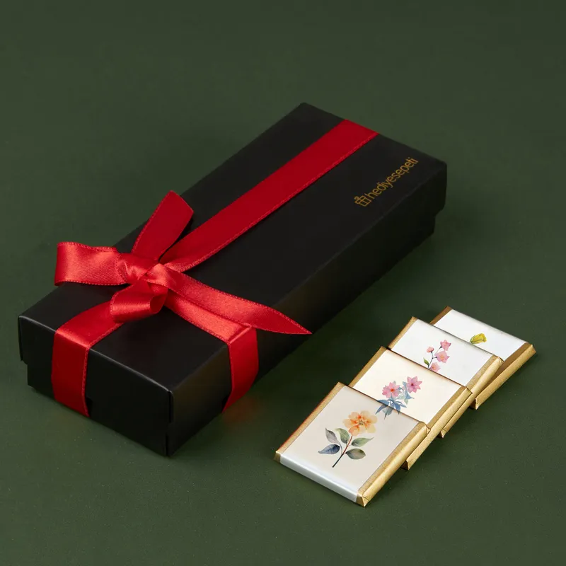 Floral Chocolate Christmas Gift Box with 2026 Calendar