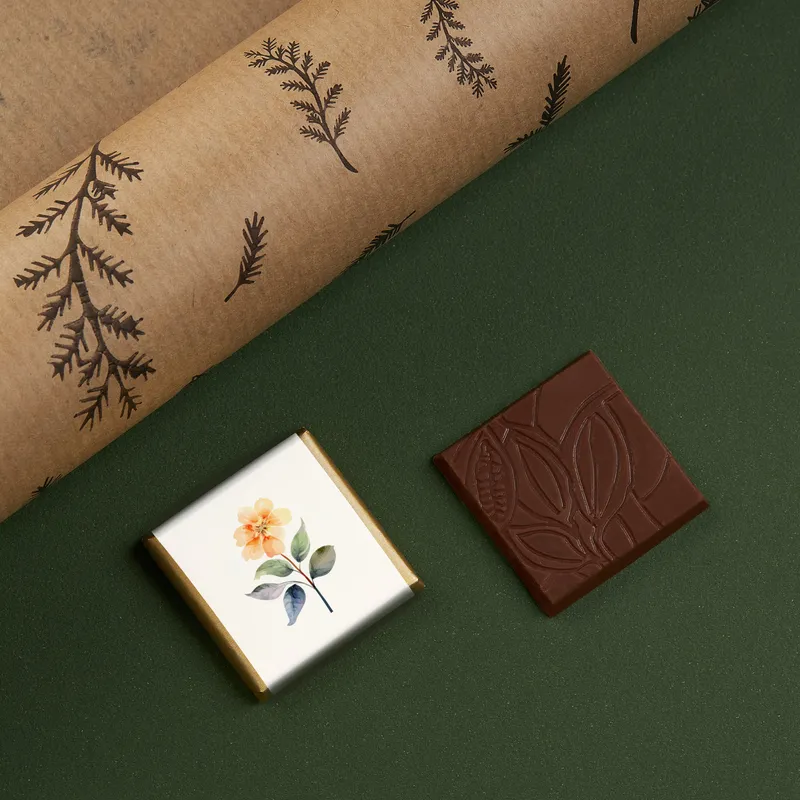 Floral Chocolate Christmas Gift Box with 2026 Calendar