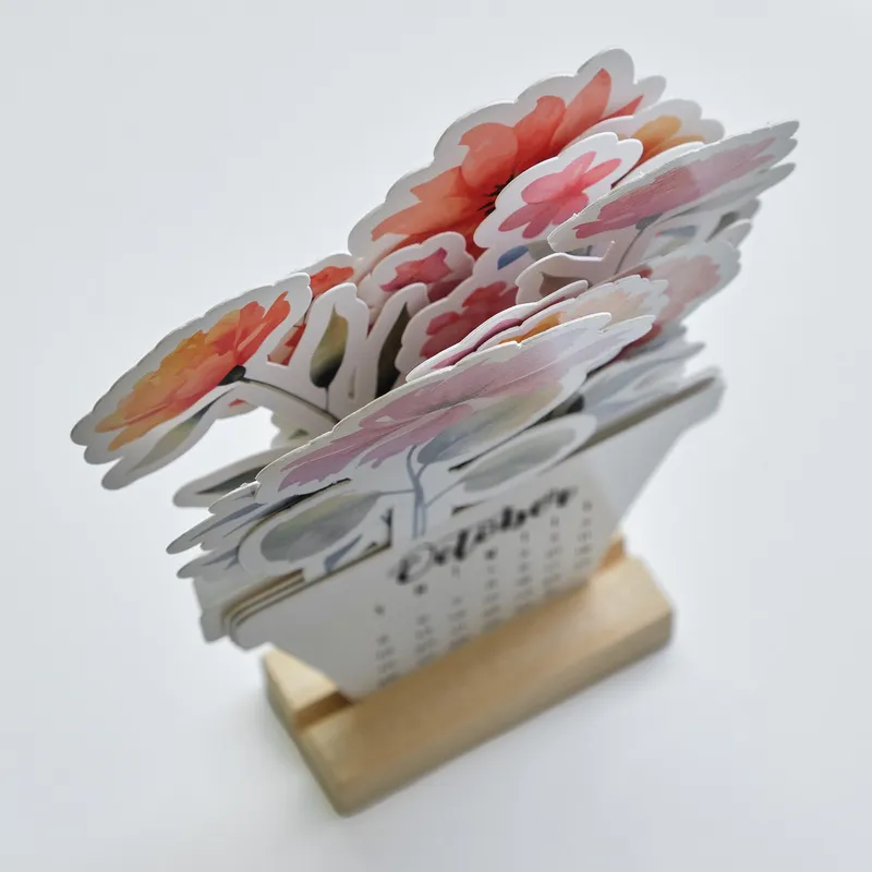 Floral Chocolate Christmas Gift Box with 2026 Calendar