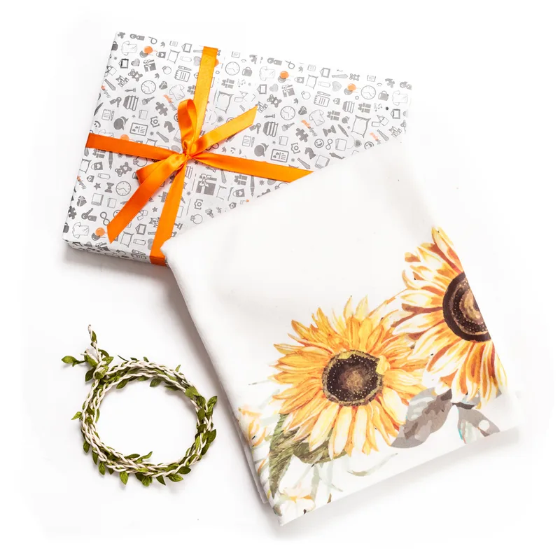 Floral Design Milestone Baby Blanket