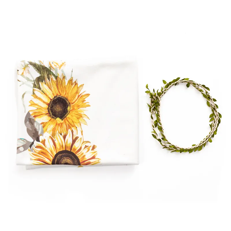 Floral Design Milestone Baby Blanket