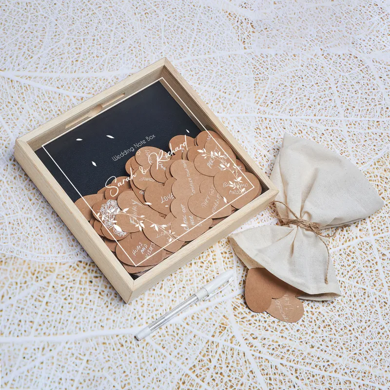 Floral Designed Personalized Wedding Keepsake Box