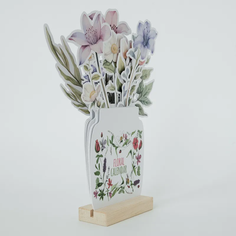 Floral Desk Calendar Perfect for Birthday and Christmas Gifts