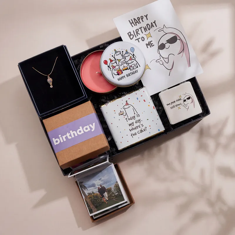 Flork Birthday Gift Box with Necklace for Her