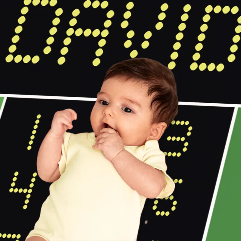 Personalised American Football Baby Milestone Blanket