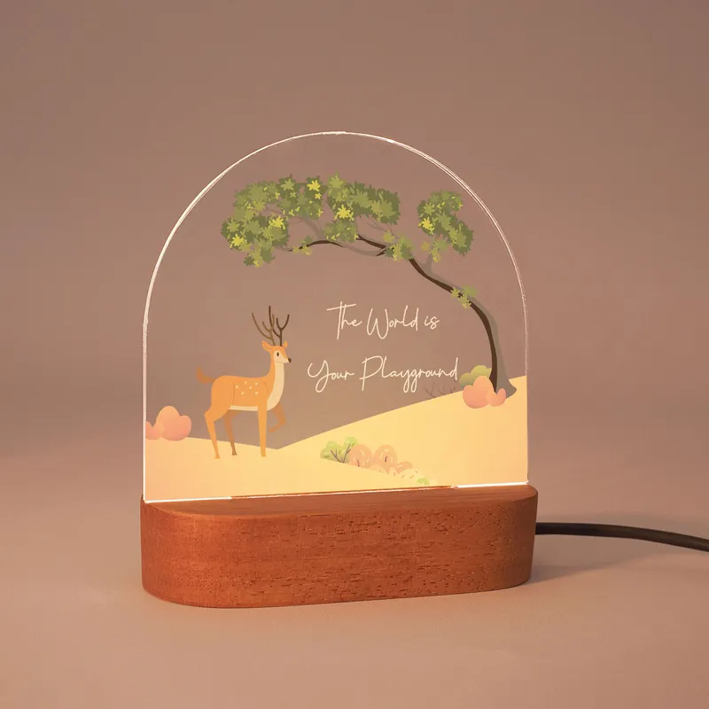 Enchanted Forest Personalised Night Light for Kids