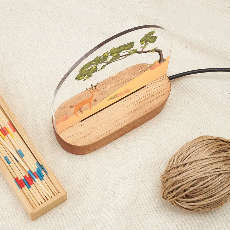 Enchanted Forest Personalised Night Light for Kids