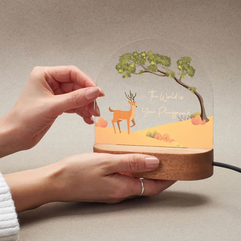 Enchanted Forest Personalised Night Light for Kids