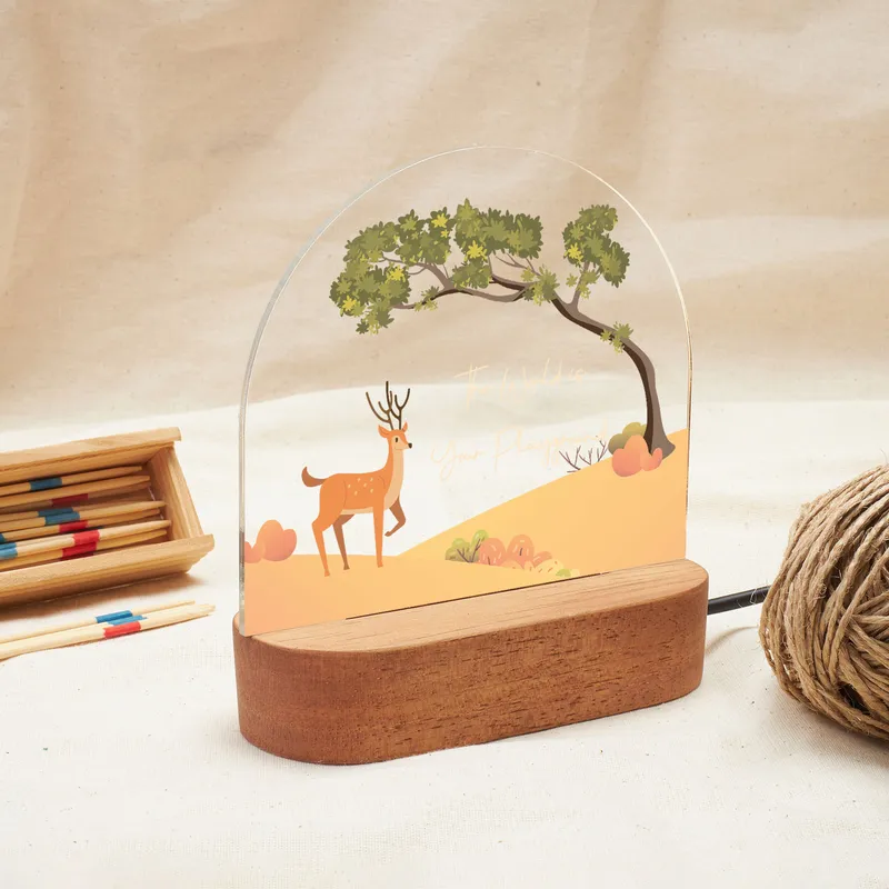 Enchanted Forest Personalised Night Light for Kids