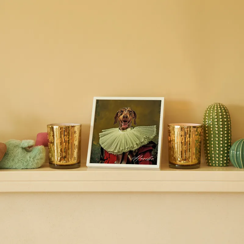 Framed Personal Pet Portrait Design