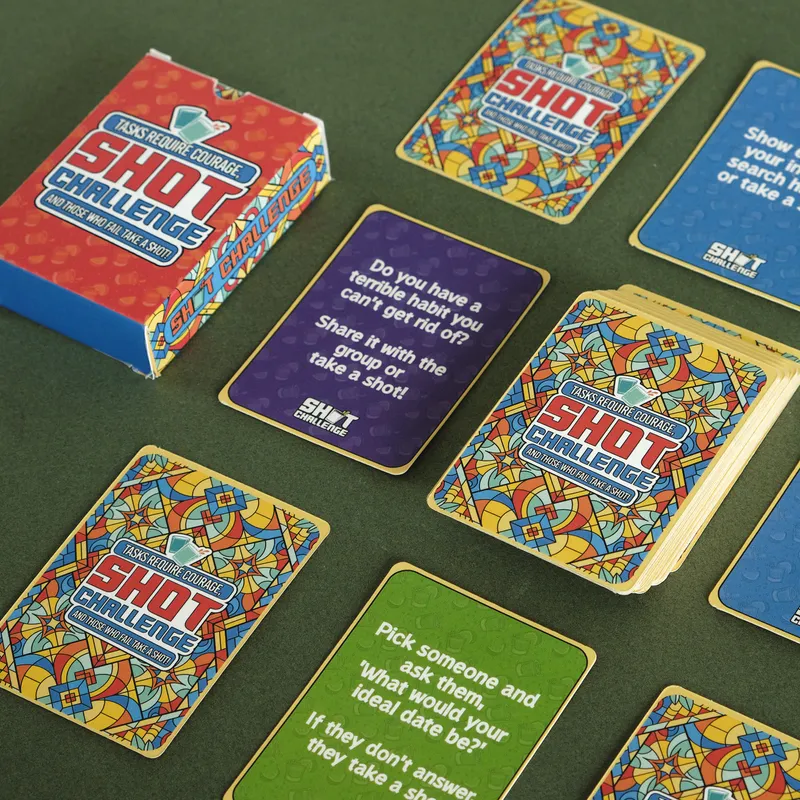 Funny Party Shot Challenge Game Cards