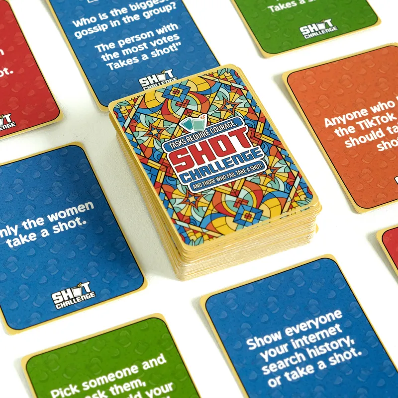 Funny Party Shot Challenge Game Cards