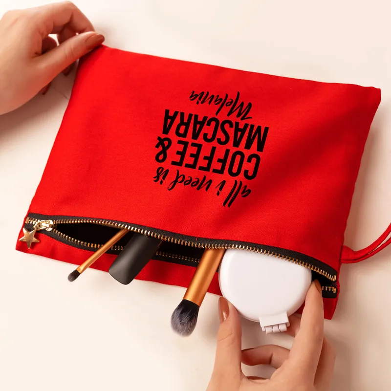Personalised Makeup Bag with Humorous Quote for Women