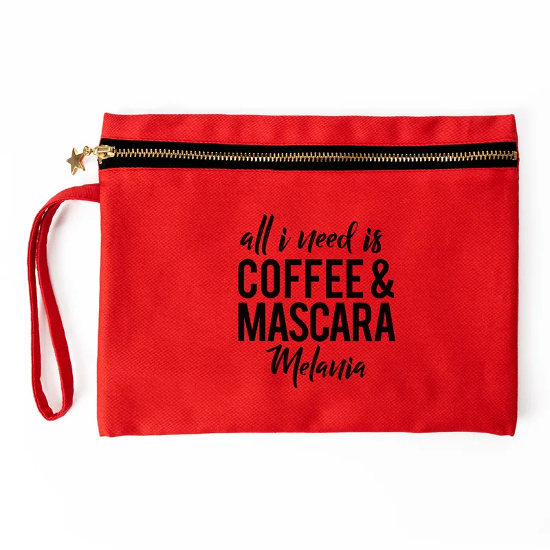 Personalised Makeup Bag with Humorous Quote for Women