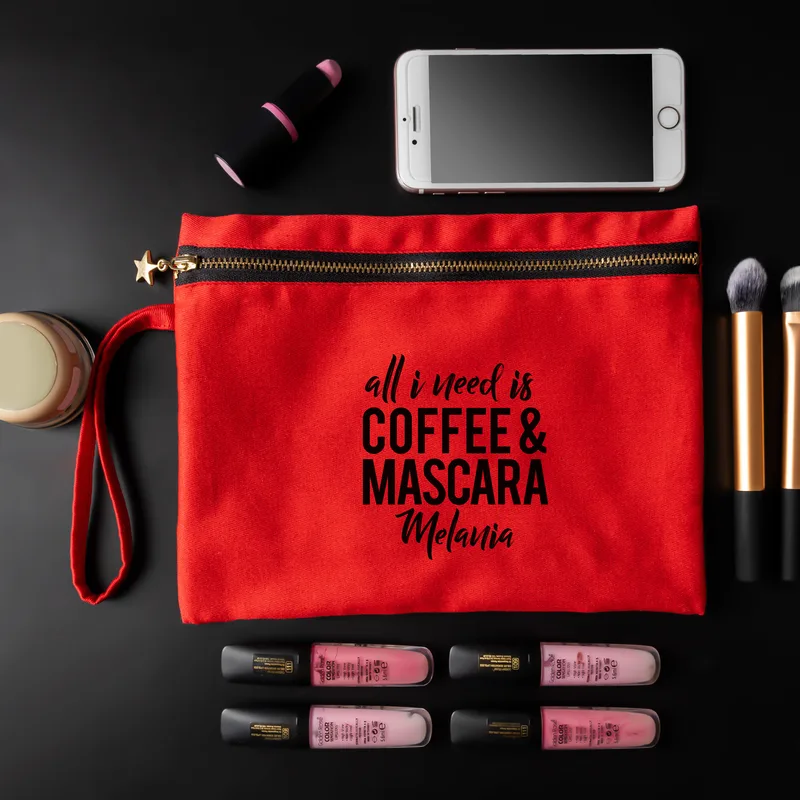 Personalised Makeup Bag with Humorous Quote for Women