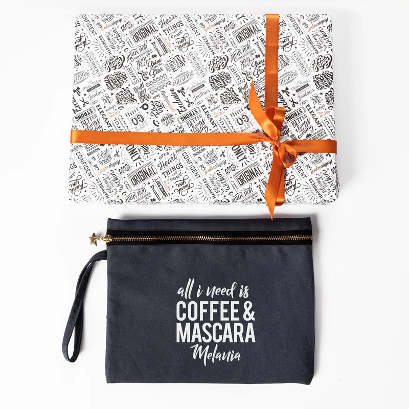 Personalised Makeup Bag with Humorous Quote for Women