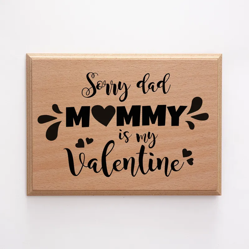 Funny Valentine's Day Gifts for Mom Mini Wooden Picture