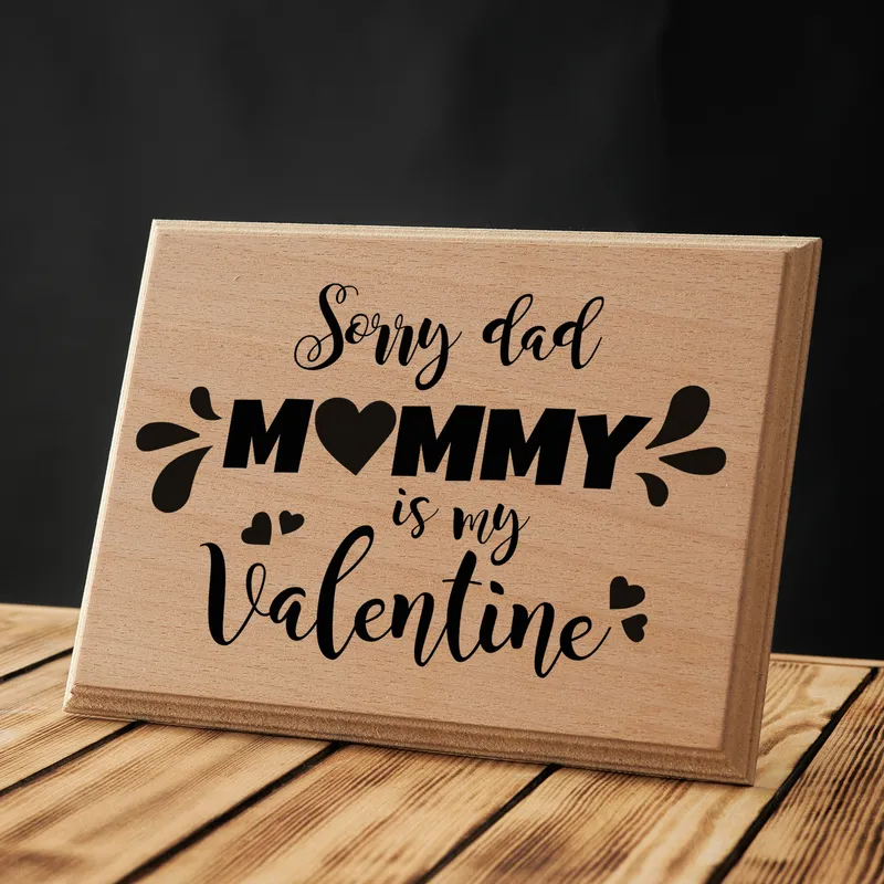 Funny Valentine's Day Gifts for Mom Mini Wooden Picture