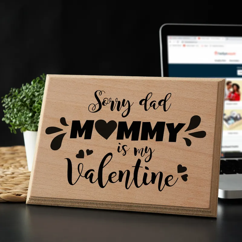 Funny Valentine's Day Gifts for Mom Mini Wooden Picture