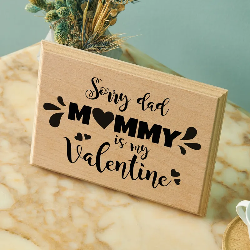 Funny Valentine's Day Gifts for Mom Mini Wooden Picture