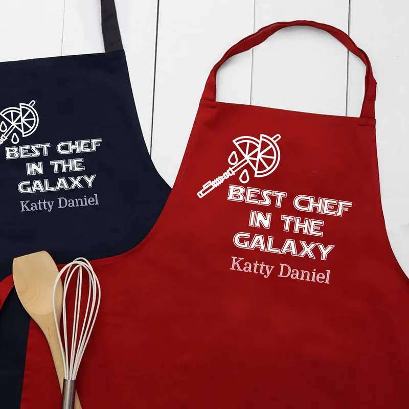 Personalised Chef Apron with Custom Name for Food Lovers
