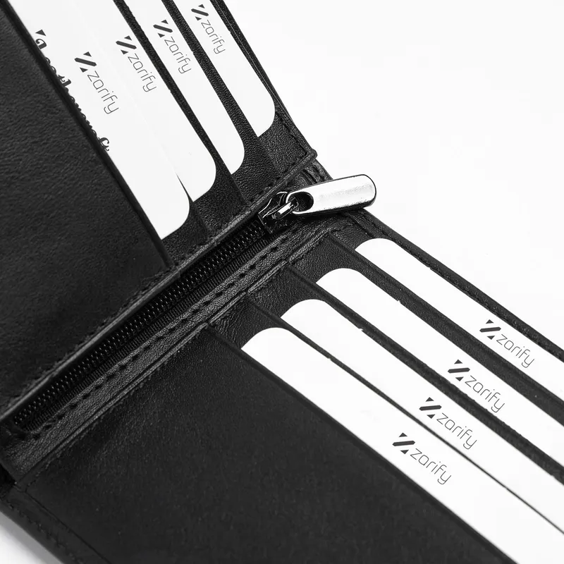 Personalised Genuine Leather Men’s Wallet with Silver Initials