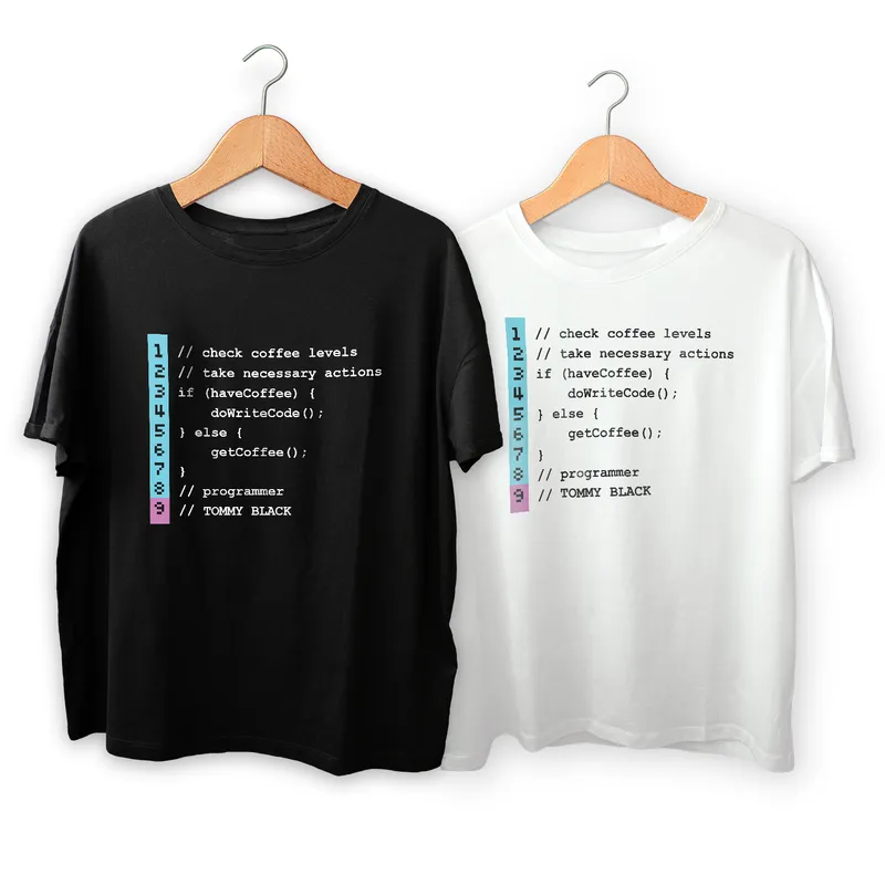 Personalised Code Design T-Shirt for Software Developers